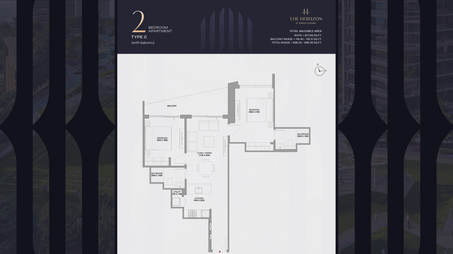 2 BR - Type A